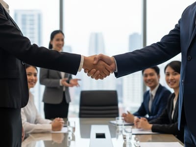 Professional handshake